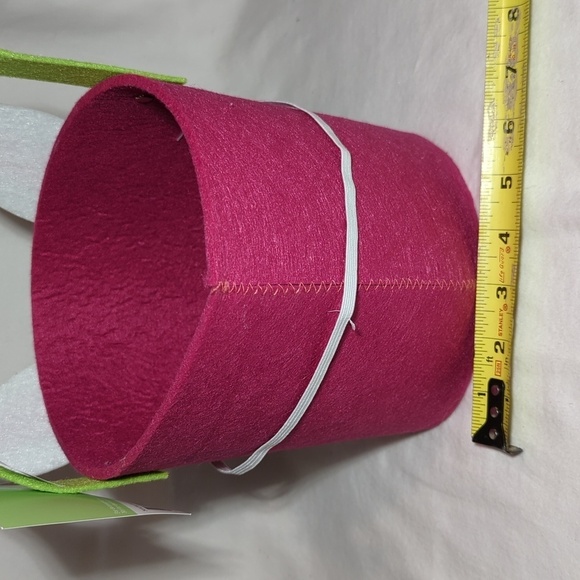 Felt Bunny Basket with Wearable Mask Pink Easter Spritz Brand NWT - Picture 3 of 9